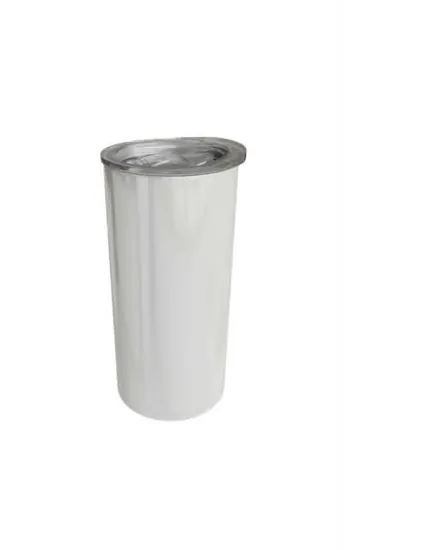 The unprinted 15oz Skinny Tumbler before we print it